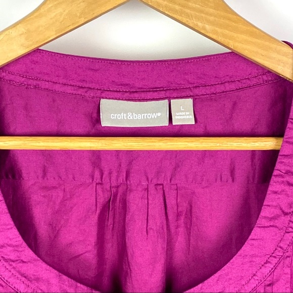 🌸Croft & Barrow Women's Pink Blouse 1063 - Picture 3 of 5